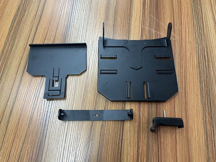 Tembaga SS Lembar Metal Fabrikasi Custom Hitam Powder Coated Rack Drummy Cover Mounting Bracket