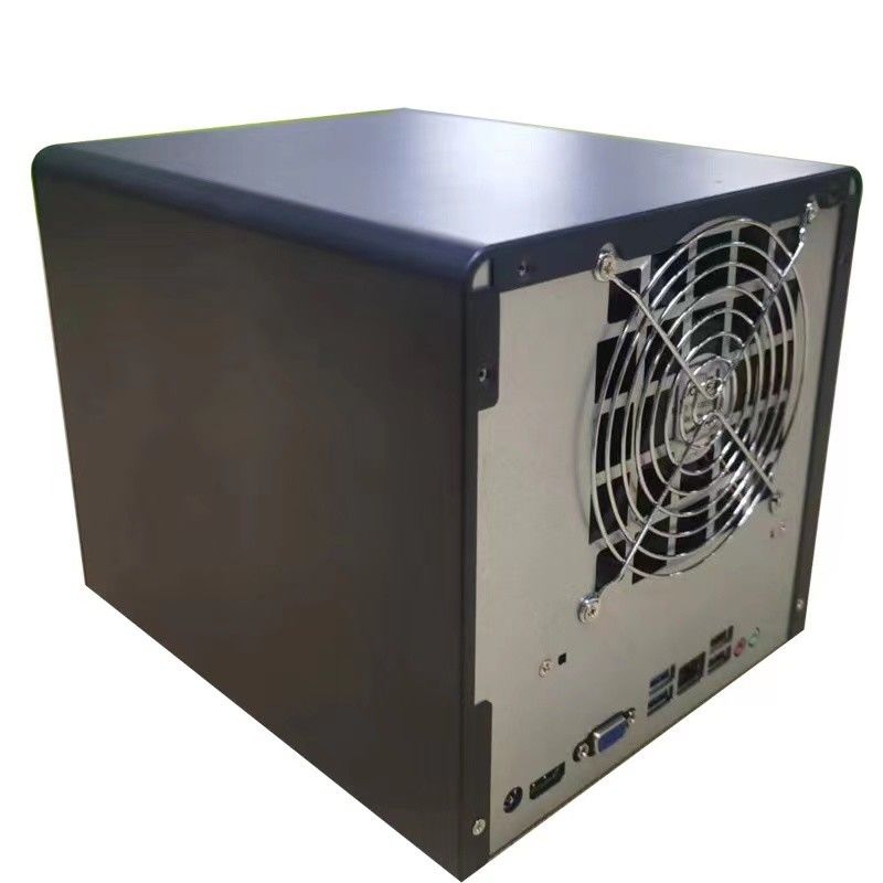 Lapisan Nas Storage Server Chassis Rumah tangga 4 Bay Computer Case Panel paduan aluminium