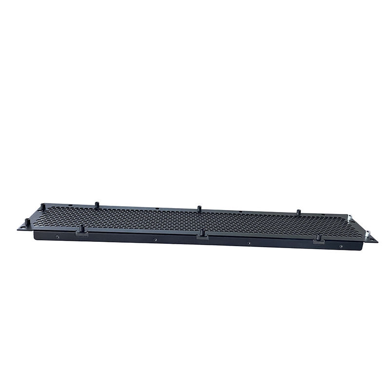Desain Fabrikasi Logam Lembar Baja Aluminium 1U 2U 3U 4U 19 Inch Rack Vented Blanking Panel Metal Case Box