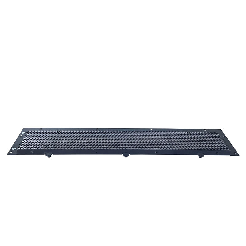 Desain Fabrikasi Logam Lembar Baja Aluminium 1U 2U 3U 4U 19 Inch Rack Vented Blanking Panel Metal Case Box