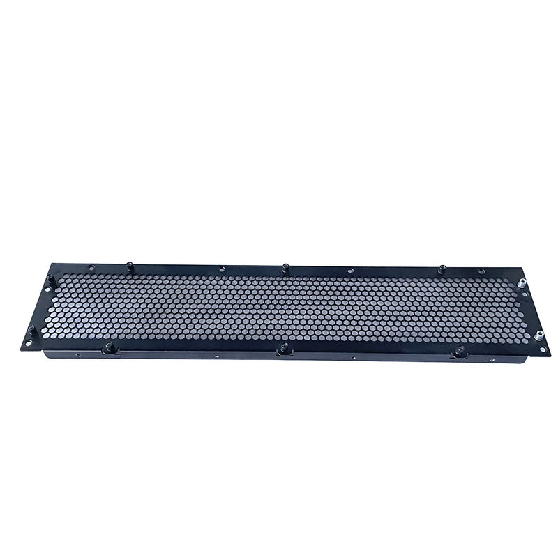 Desain Fabrikasi Logam Lembar Baja Aluminium 1U 2U 3U 4U 19 Inch Rack Vented Blanking Panel Metal Case Box