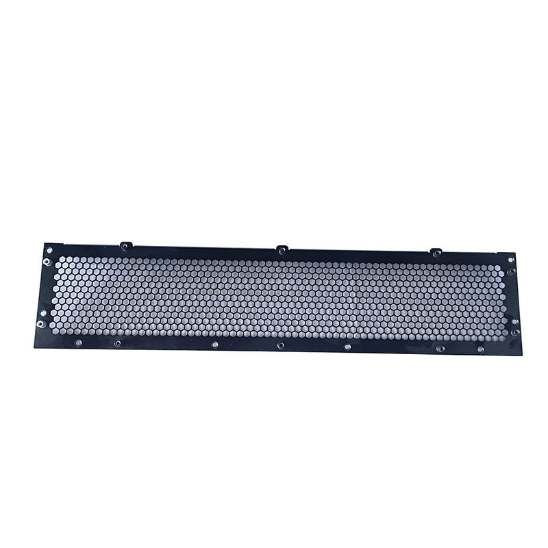 Desain Fabrikasi Logam Lembar Baja Aluminium 1U 2U 3U 4U 19 Inch Rack Vented Blanking Panel Metal Case Box
